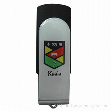 USB flash drive with domed logo